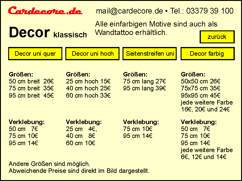 Decor klassisch